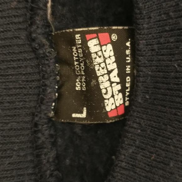 Vintage Sweatshirt The Audley Mayfair, London Screen Stars USA Navy Blue Unisex - Picture 4 of 7